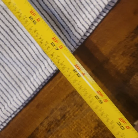 Catherine's Striped Women's Top with Orange Accents -1X - Picture 5 of 9